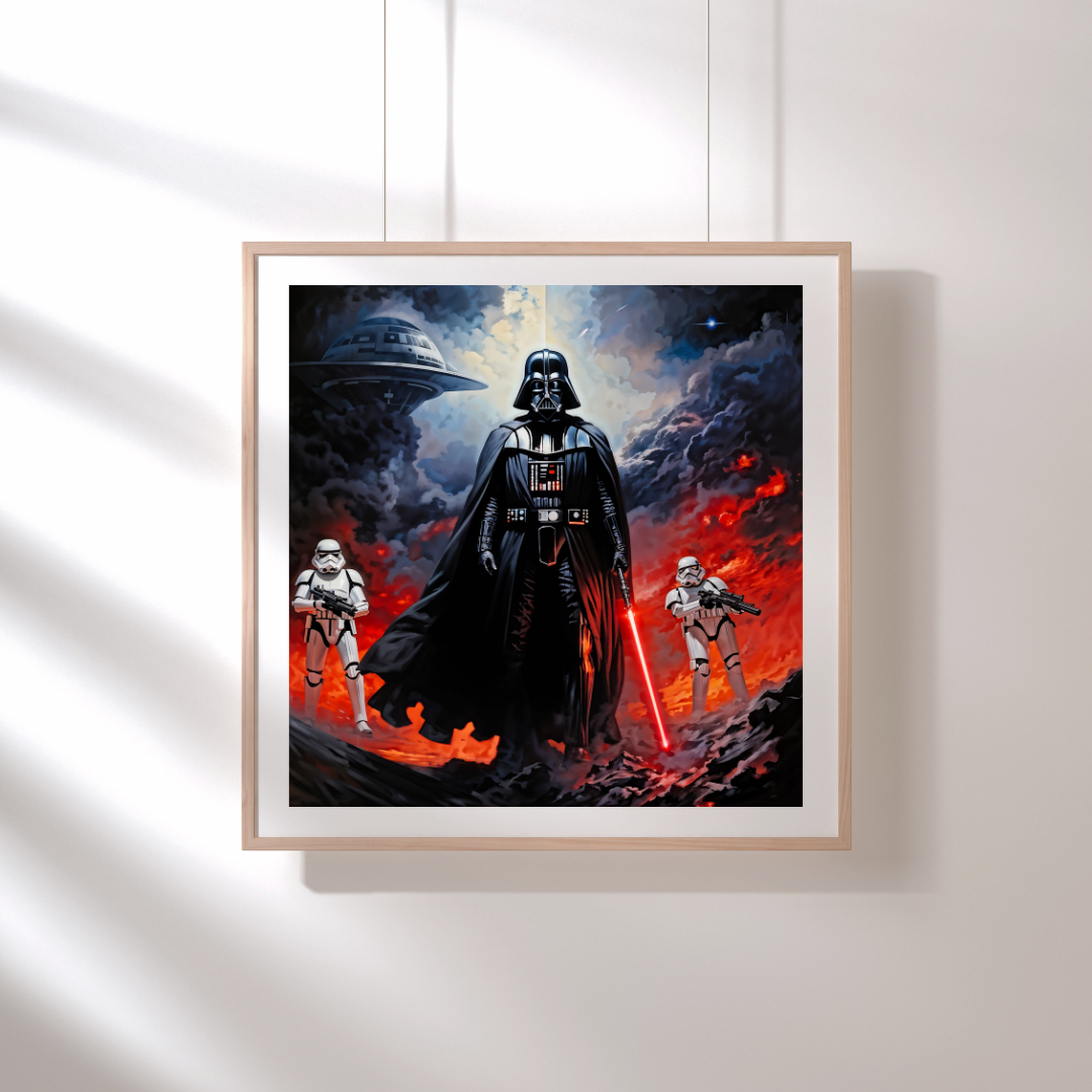 Star Wars Darth Vader & Stormtroopers Art - Unique Gift for Fans