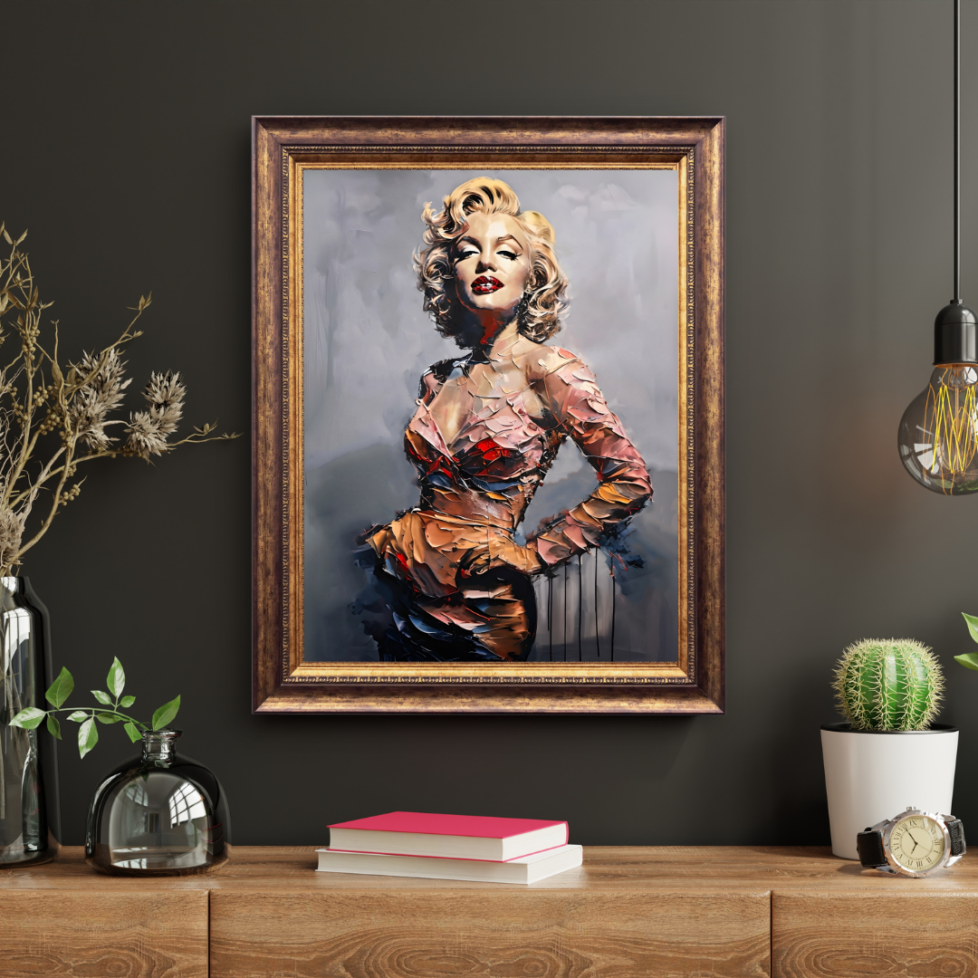 Marilyn Monroe Abstract Wall Art - Modern Hollywood Glamour Portrait