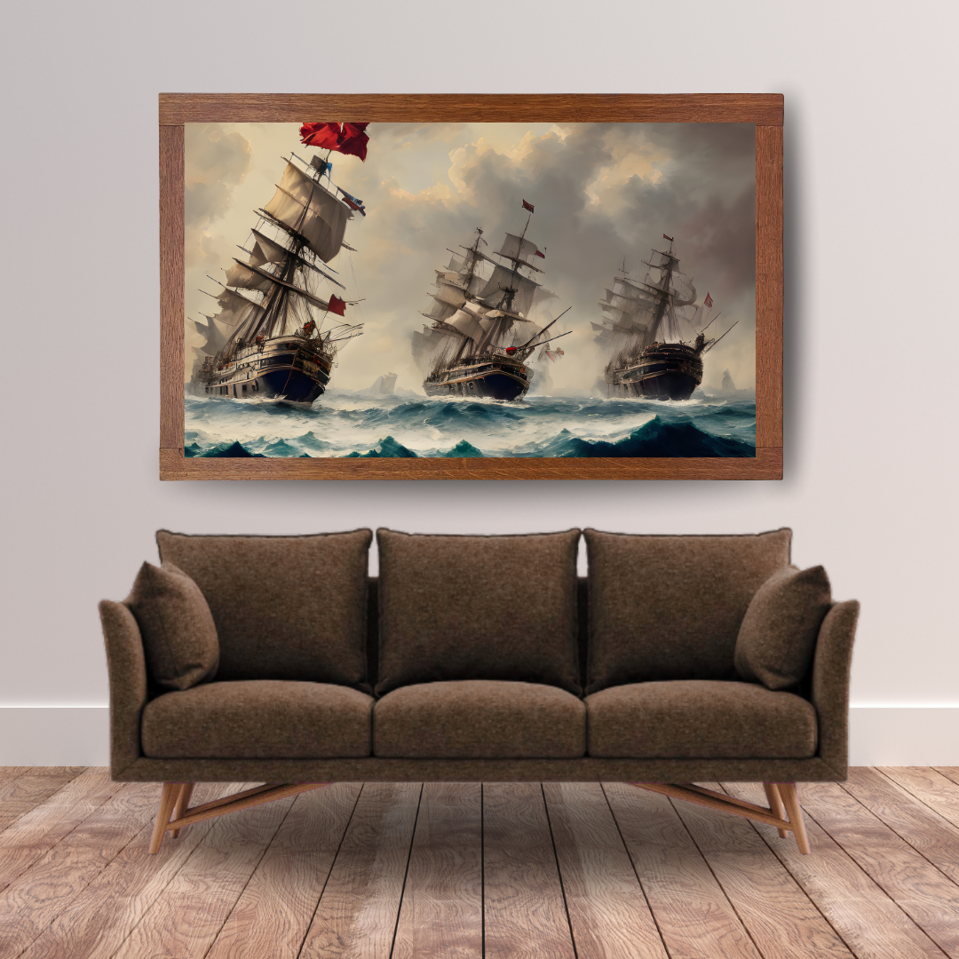 Battle of Trafalgar 1805 Print | Lord Nelson Naval History Wall Art Print