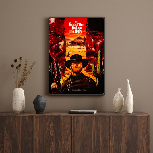 The Good, the Bad and the Ugly Movie Poster - Vintage Western Wall Art