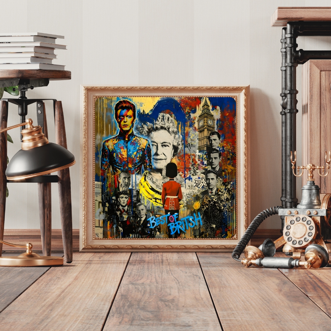 Best of British People Art Print - Quirky British Characters Wall Art - Funny UK Culture Illustration - Eccentric British Lifestyle Decor