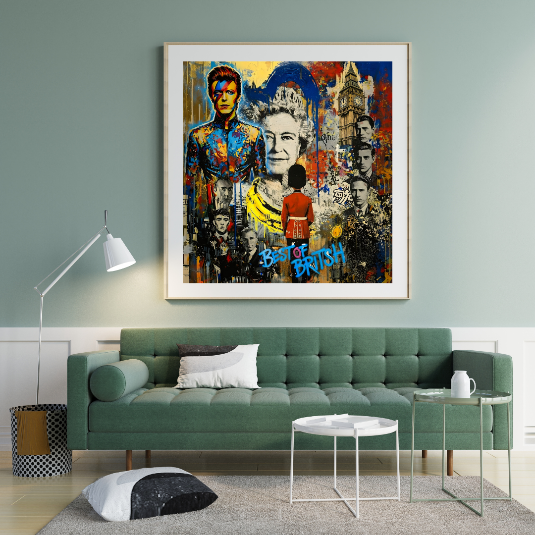 Best of British People Art Print - Quirky British Characters Wall Art - Funny UK Culture Illustration - Eccentric British Lifestyle Decor