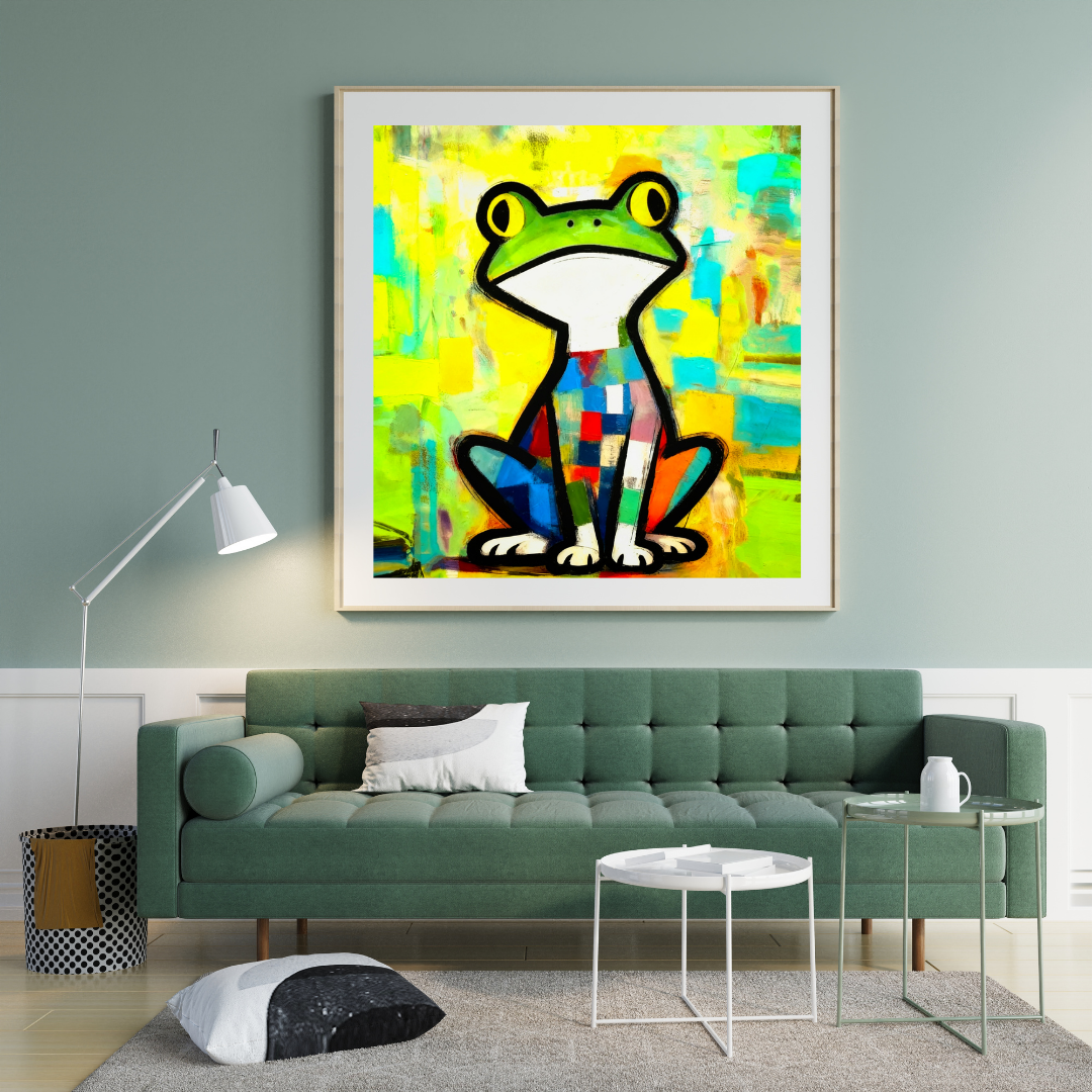 Modern Abstract Wall Art Print – Contemporary Minimalist Poster for Living Room & Bedroom Decor