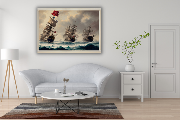 Battle of Trafalgar 1805 Print | Lord Nelson Naval History Wall Art Print
