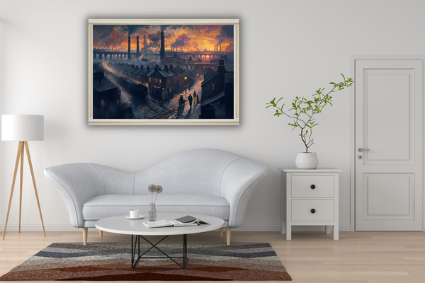 Black Country Sunset Print - Industrial Heritage Wall Art - West Midlands