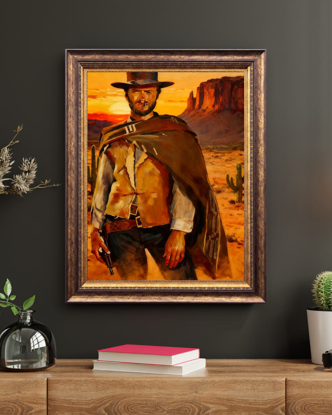 Clint Eastwood Spaghetti Western Art -Man With No Name Wall Decor