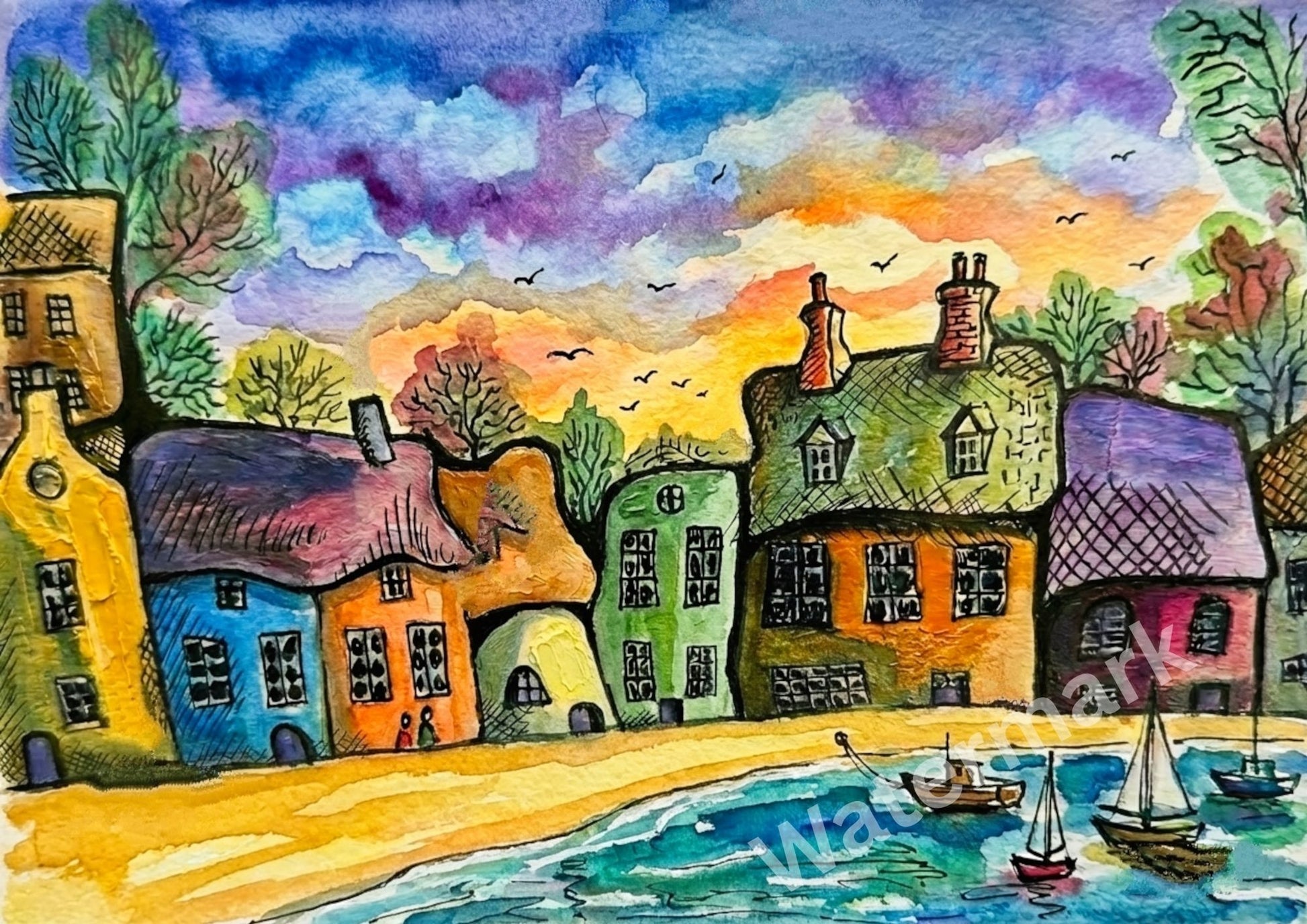 Harbour abstract seascape seaview