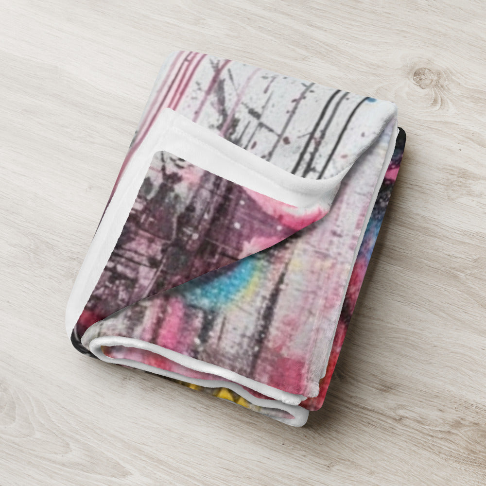 Custom Supercar Throw Blanket – Abstract Sports Car