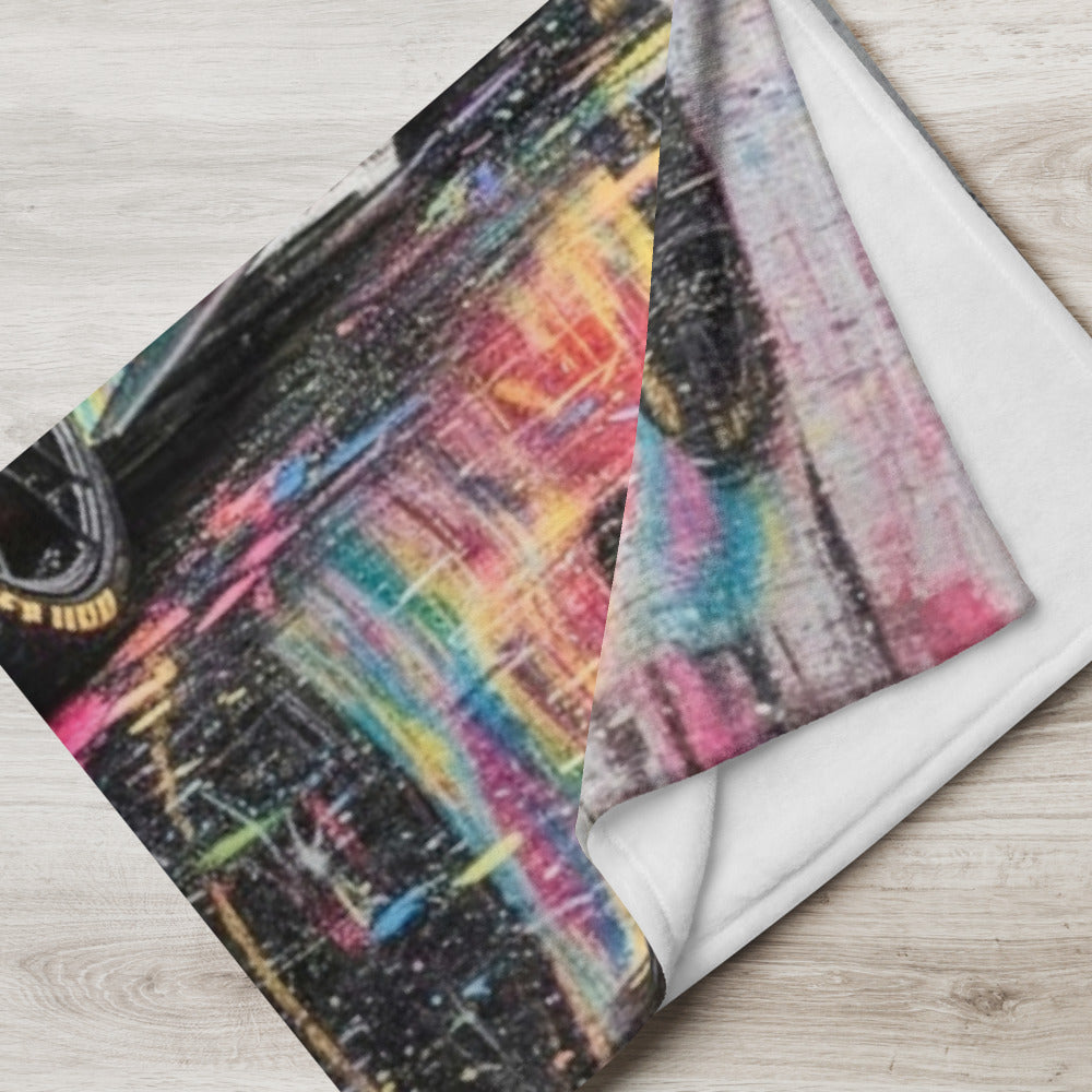 Custom Supercar Throw Blanket – Abstract Sports Car